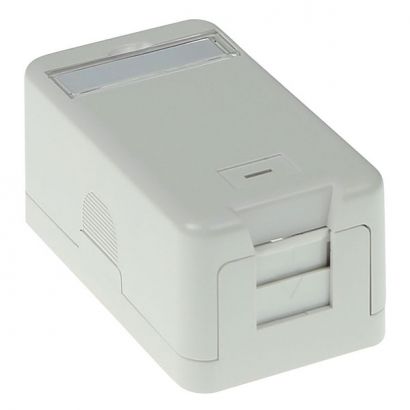 Πριζα Αυτοκολλητη Επιτοιχια 1*Rj45 W/O Keystone Intronics FA6011