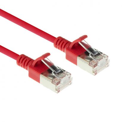 U/Ftp 5M Cat6A Κόκκινο Slim Lszh Intronics DC7505