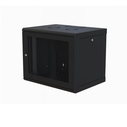 Επίτοιχη Elegant Wall 9U Με Βάθος 450Mm Μαύρη Διατρητη &Apos;&Apos;Flat Pack&Apos;&Apos; Elegant ELGW09U6045BL911D