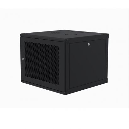 Επίτοιχη Elegant Wall 9U Με Βάθος 600Mm Μαύρη Διατρητη &Apos;&Apos;Flat Pack&Apos;&Apos; Elegant ELGW09U6060BL911D