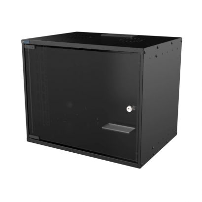 Επίτοιχη Καμπίνα 9U Με Βάθος 400 Mm Black Mirsan SOH09U40MN.01