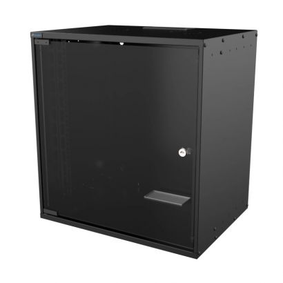 Επίτοιχη Καμπίνα 12U Με Βάθος 400 Mm Black Mirsan SOH12U40MN.01