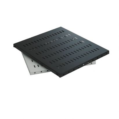 Ραφι 1Uγια Rack Με Βαθος 80Cm 50Kgr L= 52,5 Χωρίς Αυτιά/Brackets (Black) Mirsan SBR80.01