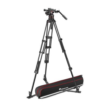 Manfrotto Nitrotech 612 and alu twin leg tripod gs