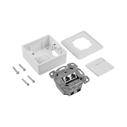 ΠΡΙΖΑ ΕΠΙΤΟΙΧΙΑ STP 2*RJ45 CAT6a ET-25133AV5-R EFB