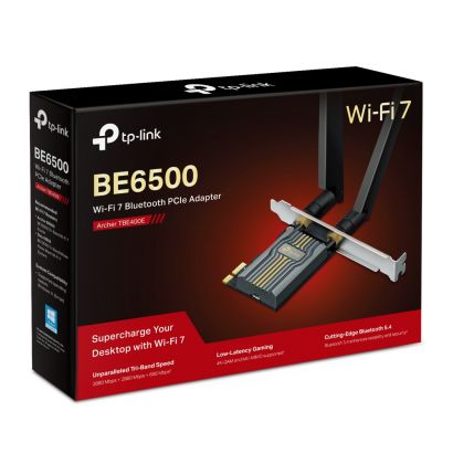 ΚΑΡΤΑ PCIe WI-FI BE6500 Wi-Fi 7 Bluetooth 5.4 +LP Archer TBE400E TP-Link