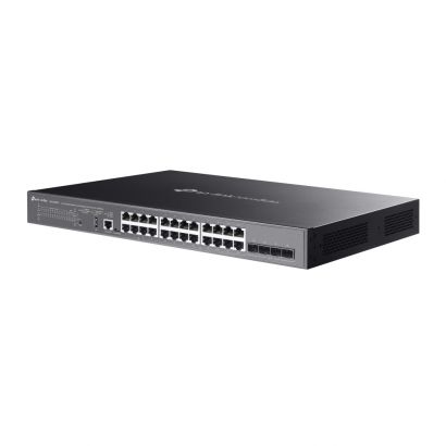 SWITCH 24-Port POE++ 500W Gigabit Stackable Lite L3 Managed 4x 10G Slots 19-inch SG5428XMPP TP-Link