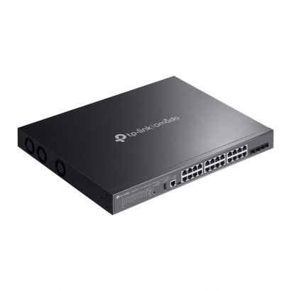SWITCH 24-Port POE++ 500W Gigabit Stackable Lite L3 Managed 4x 10G Slots 19-inch SG5428XMPP TP-Link