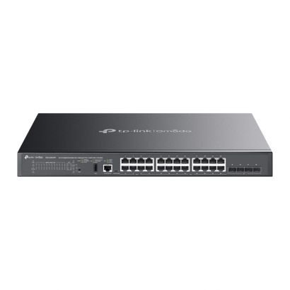 SWITCH 24-Port POE++ 500W Gigabit Stackable Lite L3 Managed 4x 10G Slots 19-inch SG5428XMPP TP-Link