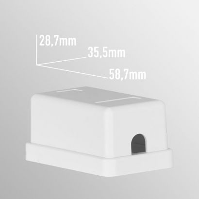 Πριζα Αυτοκολλητη Επιτοιχια 1*RJ45 W/o Keystone EC020400003 EFB