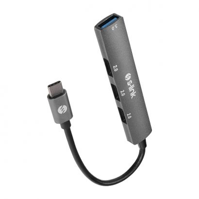 HUB USB Type-C M to 3 ports USB 2.0 Type-A F & 1 port USB 3.0 Type-A F 39883/SW-U324 S-Link