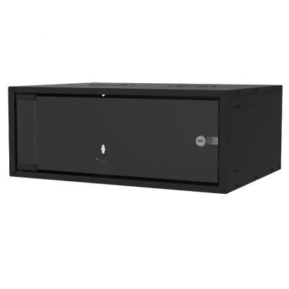 Επίτοιχη καμπίνα soho 4U με βάθος 400 mm ''Flat Pack'' RAL9005 40963 S-Link