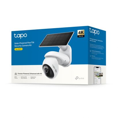 Camera Solar-Powered Pan/Tilt 4K 8MP (3840?2160), 10000mAh battery &Solar Panel Tapo C660 KIT TP-Link