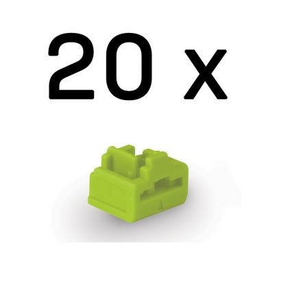 Port Blocker RJ45 (without key) Pack of 20 Green 47895 Lindy