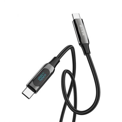 USB CABLE Type-C male to type-C male 1m Armor LED data&charge 100W 41765/LCC-0100 S-Link