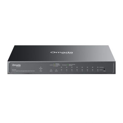 SWITCH Omada 10-Port Gigabit Easy Managed with 8-Port PoE+ 63W ES210GP TP-Link