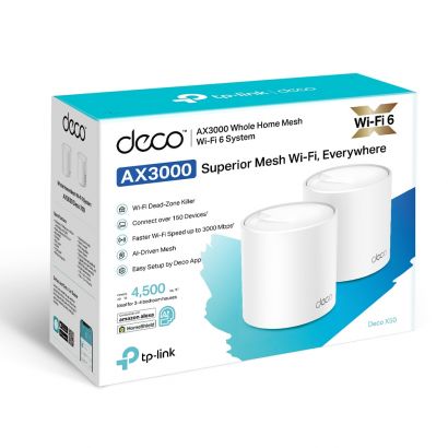 Mesh WiFi 6 System AX3000 Whole Home (2 PACK) Deco X50(2-pack) TP-Link