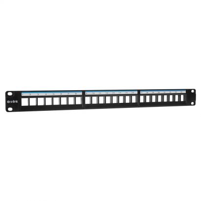 KEYSTONE PANEL 1U 24P μαυρο 42386/SL-F24N S-Link