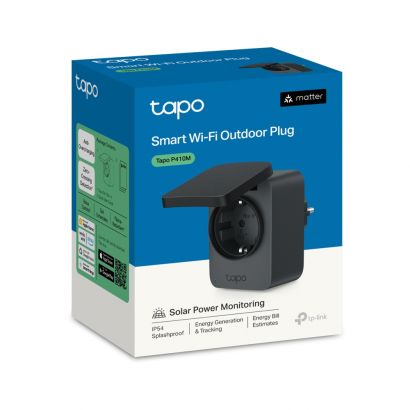 Mini Smart Wi-Fi Socket Outdoor , Energy Monitoring, Matter Certified TAPO P410M TP-Link