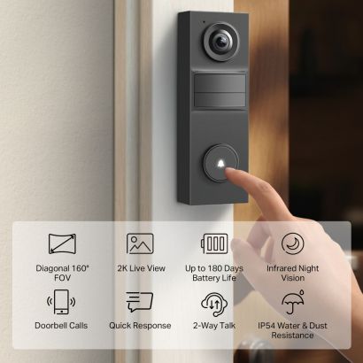 Video Doorbell Mini Camera 2K Tapo D205 TP-Link