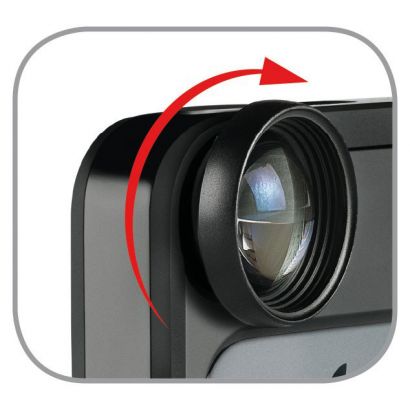 KLYP+ μαύρη θήκη για iPhone 5 & 5S + σετ από τρεις φακούς MKOKLYP5S Manfrotto