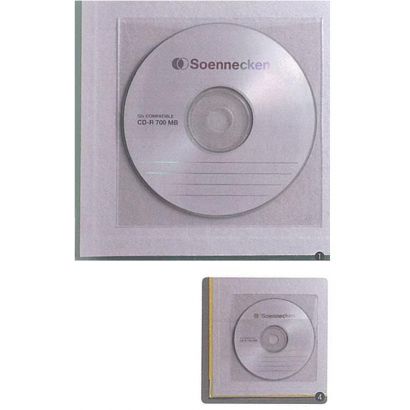 Αυτοκόλλητη θήκη cd τύπου π υ12.6x12.6 εκ. 100τεμάχια NEXT 21249