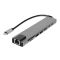 DOCKING STATION TYPE-C to HDMI/4K@30Hz, 2xUSB3.0, CR, LAN ,2xTYPE-C (1 x PD) 39862/HY-USBC83 Hytech