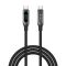 USB CABLE Type-C male to type-C male 1m Armor LED data&charge 100W 41765/LCC-0100 S-Link