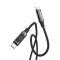 USB CABLE Type-C male to type-C male 1m Armor LED data&charge 100W 41765/LCC-0100 S-Link
